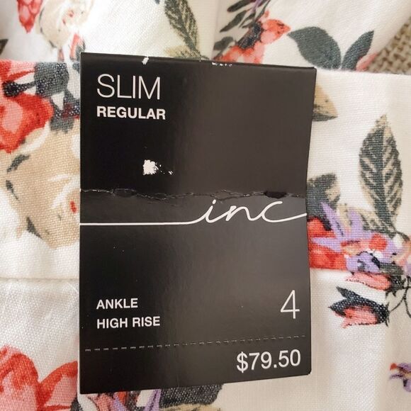 INC Floral Slim Ankle Pants - Picture 14 of 14